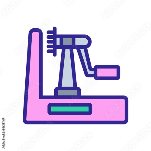 integrated meat grinder in food processor icon vector. integrated meat grinder in food processor sign. color symbol illustration