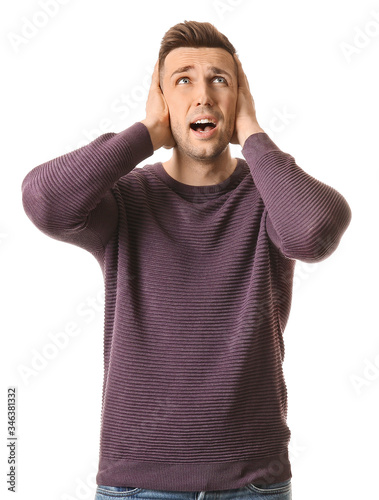Young man suffering from lo...