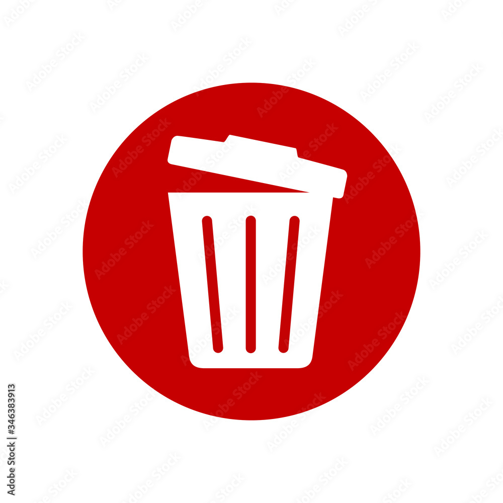 trashcan and delete icon on computer trashcan and delete icon on computer