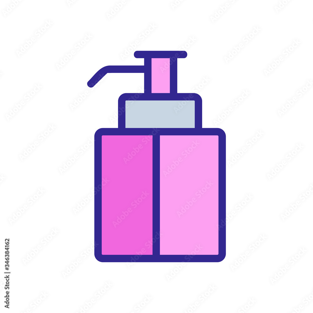 two-piece liquid soap dispenser icon vector. two-piece liquid soap dispenser sign. color symbol illustration two-piece liquid soap dispenser icon vector. two-piece liquid soap dispenser sign. color symbol illustration