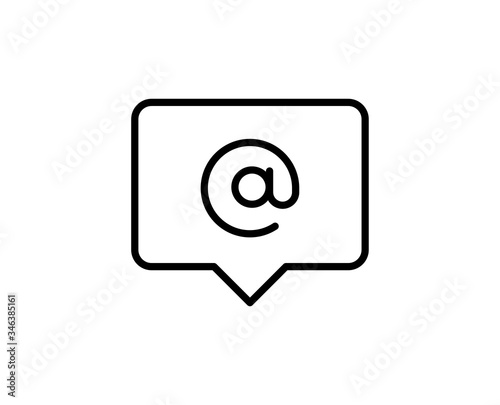 Free Download E-mail line icon - GFXLoad