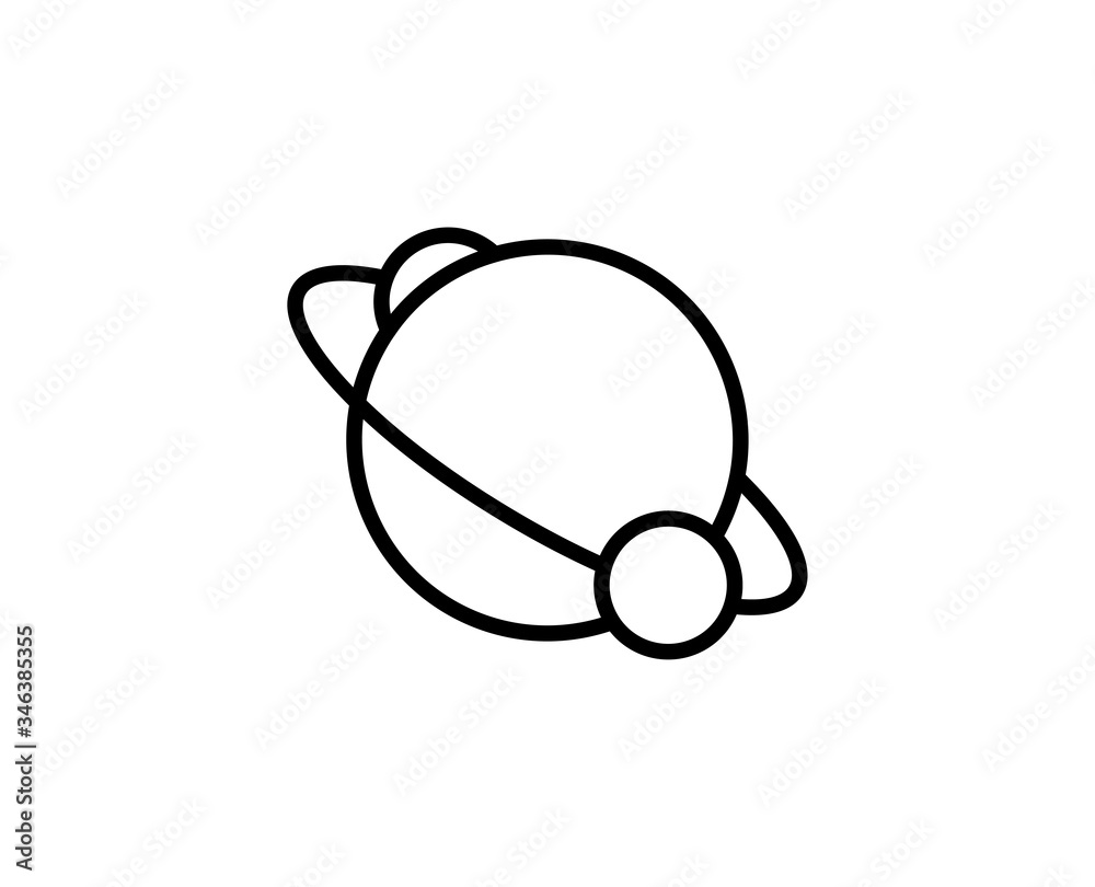 Planet line icon Planet line icon