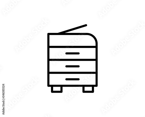 Printer line icon