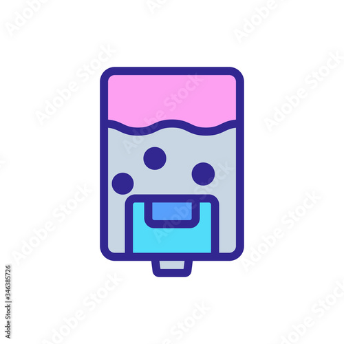 square wall mounted soap pump icon vector. square wall mounted soap pump sign. color symbol illustration