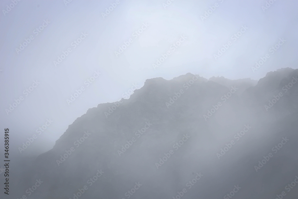 Fog in mountains Fog in mountains