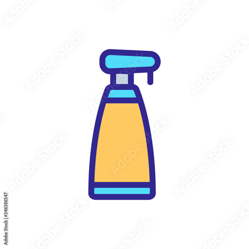 pressure soap dispenser icon vector. pressure soap dispenser sign. color symbol illustration