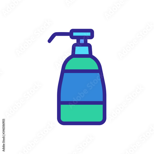 freestanding soap dispenser icon vector. freestanding soap dispenser sign. color symbol illustration