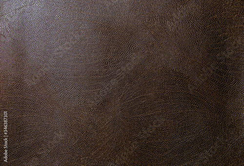 Brown faux leather. Artificial leather texture