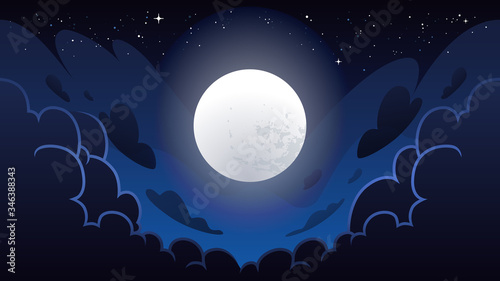 Vector Night Sky