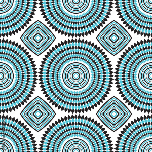 Seamless, Vector African Design Pattern for Fabric and Textile Print photo