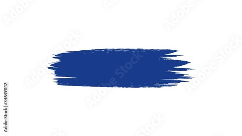 Abstract animation of blue paint splash on