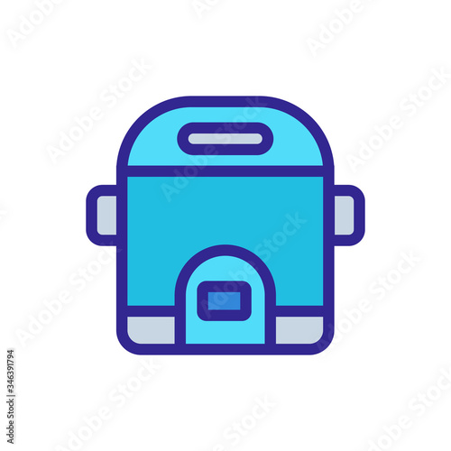 multicooker for food icon vector. multicooker for food sign. color symbol illustration