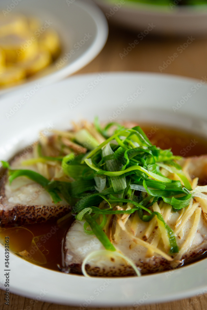 Asian chinese style steam fish