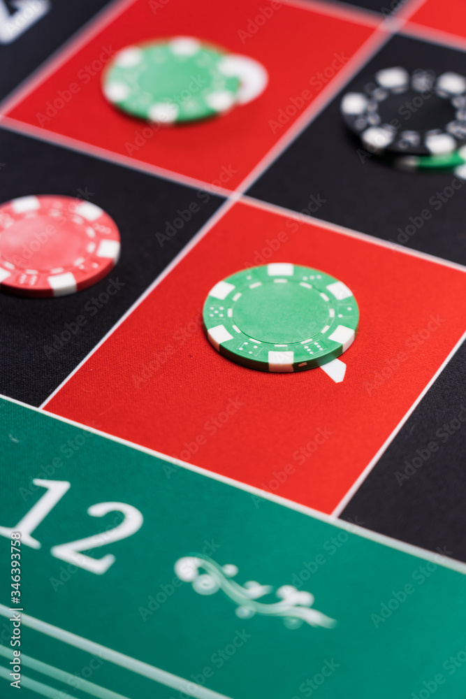 A Roulette table close up A Roulette table close up