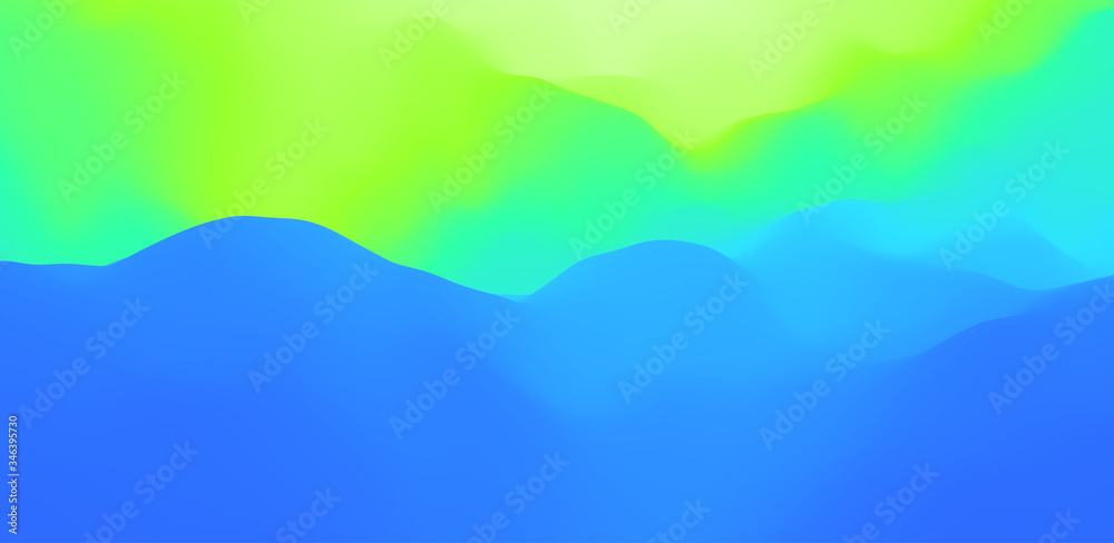 Abstract background with dynamic effect. Creative design with vibrant gradients. 3D vector Illustration.