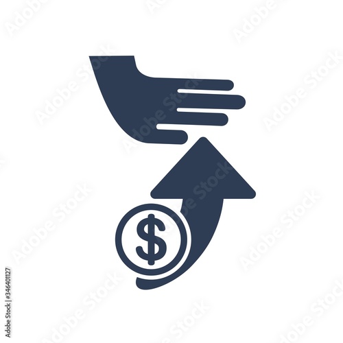 Control expenses.The cost of goods, services. Financial limit. Vector icon isolated on white background.