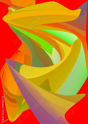 Wallpaper Mural Multicolored patterns on an abstract background - Lilleaker  Torontodigital.ca