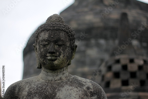 statue of buddha in Borobudur Temple - Indonesia