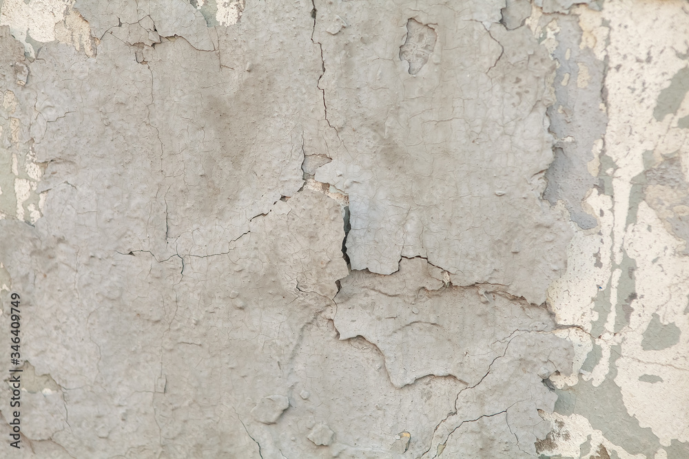 Naklejka premium crack in plaster трещина в штукатурке старая штукатурка
