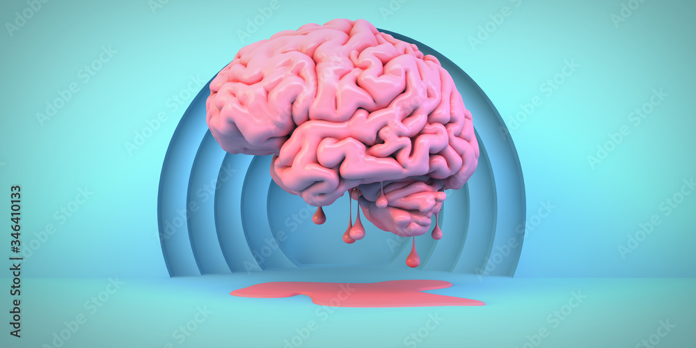 pink melting brain