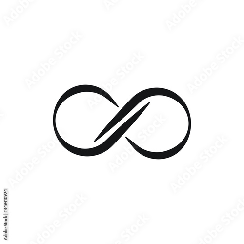 Infinity loop icon design isolated on white background