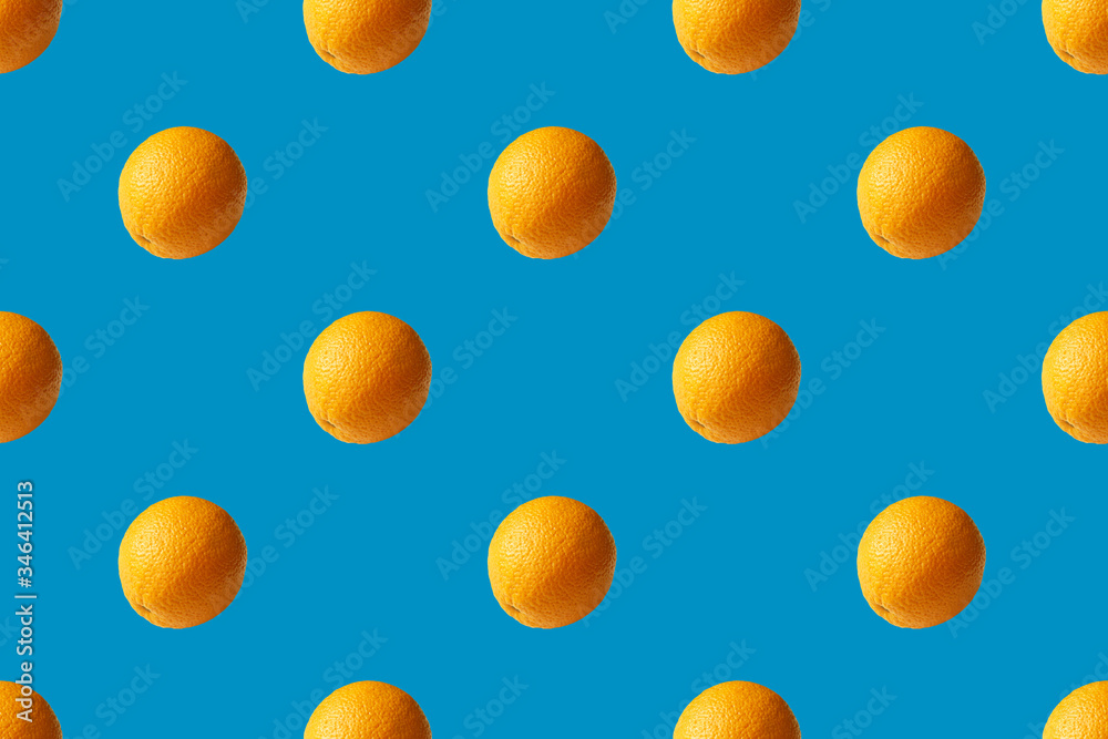Seamless pattern orange on a blue background. pattern. Seamless pattern orange on a blue background. pattern.