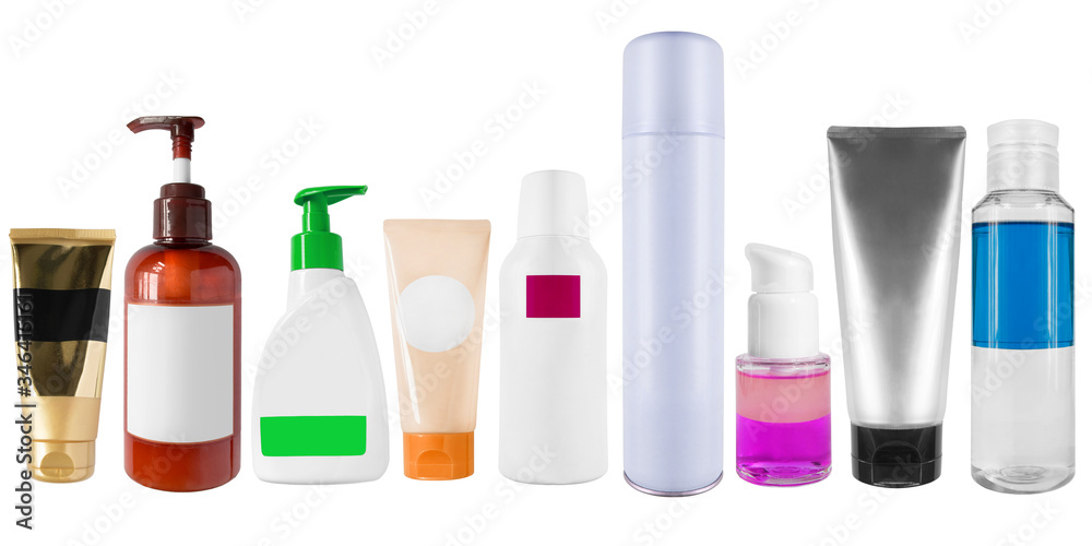 Collection of cosmetics jars Collection of cosmetics jars