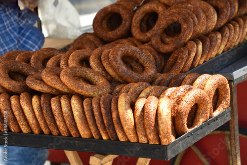 turkish bagel, simit photo