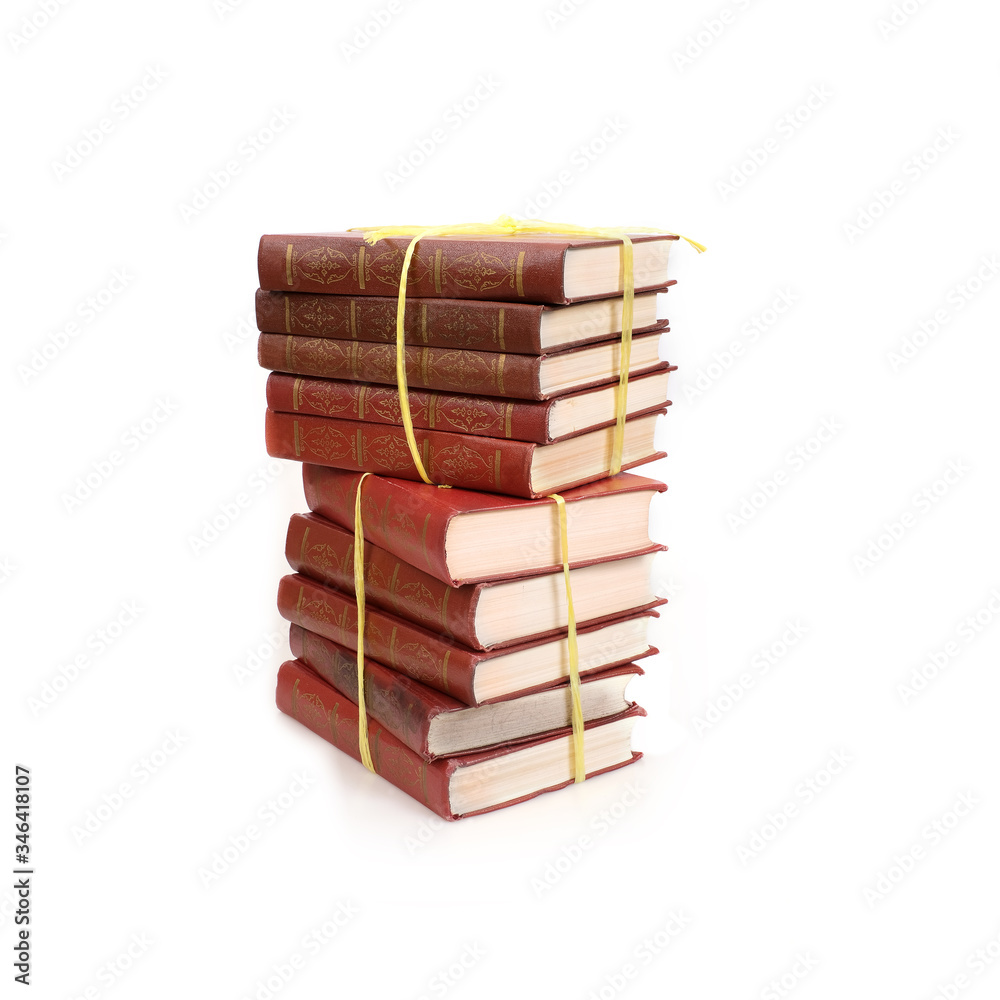Stack of books isolated on a white background Stack of books isolated on a white background