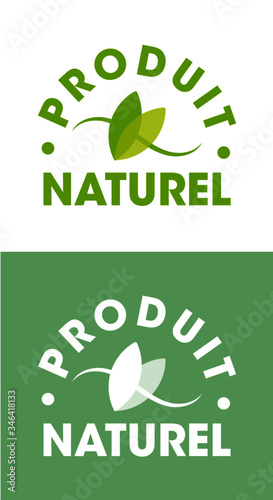 Naturel - logo / label / autocollant