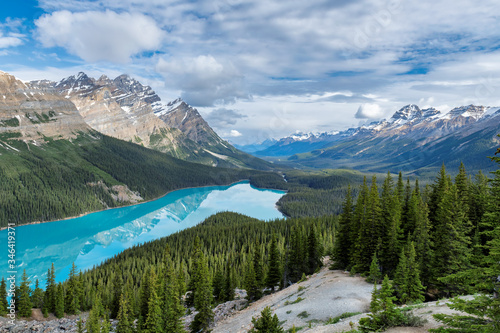 Peyto Lake in Banff National Park, Rocky Mountains, Canada