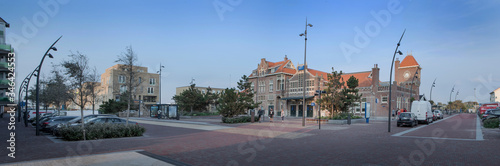 Train station Zandvoort. Lamp posts at Zandvoort.Netherlands. 