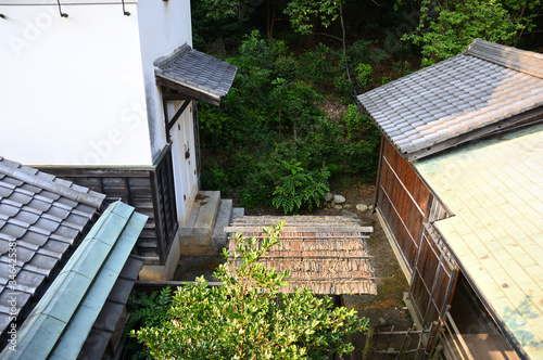 江戸時代の屋敷の中庭