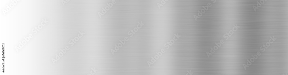 Gray metal texture background - wide banner