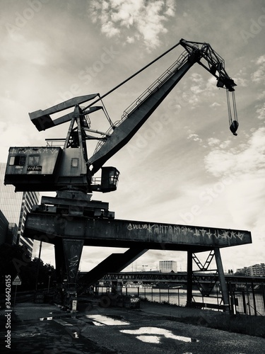 crane in the harbor, Swiss
