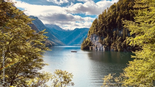 mountain lake in the mountains, Kings Lake, Austria, Berchtesgaden, Alps