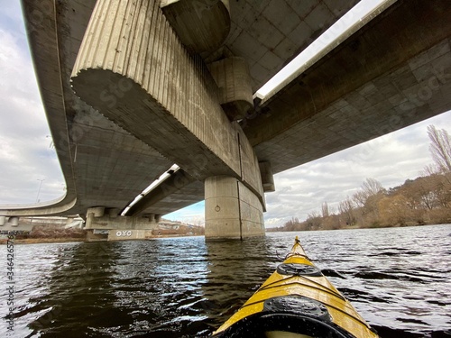 seakayaking on the Vltava river, Prague