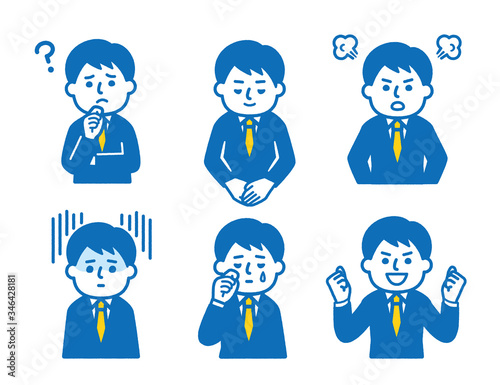 Suit men poses set