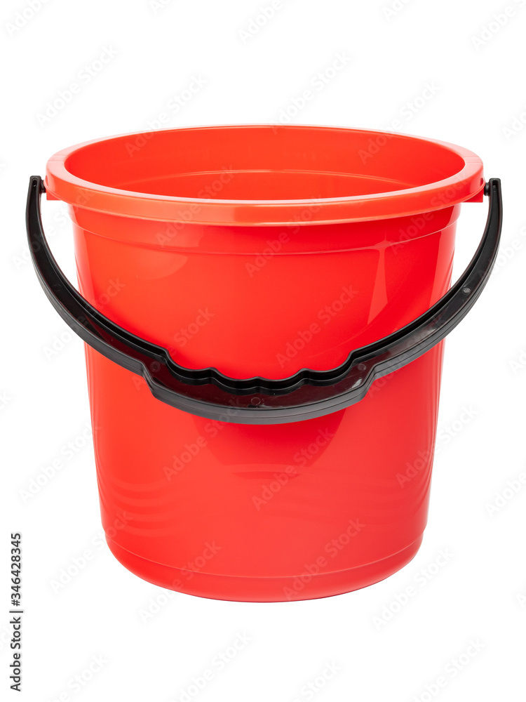 red plastic bucket red plastic bucket
