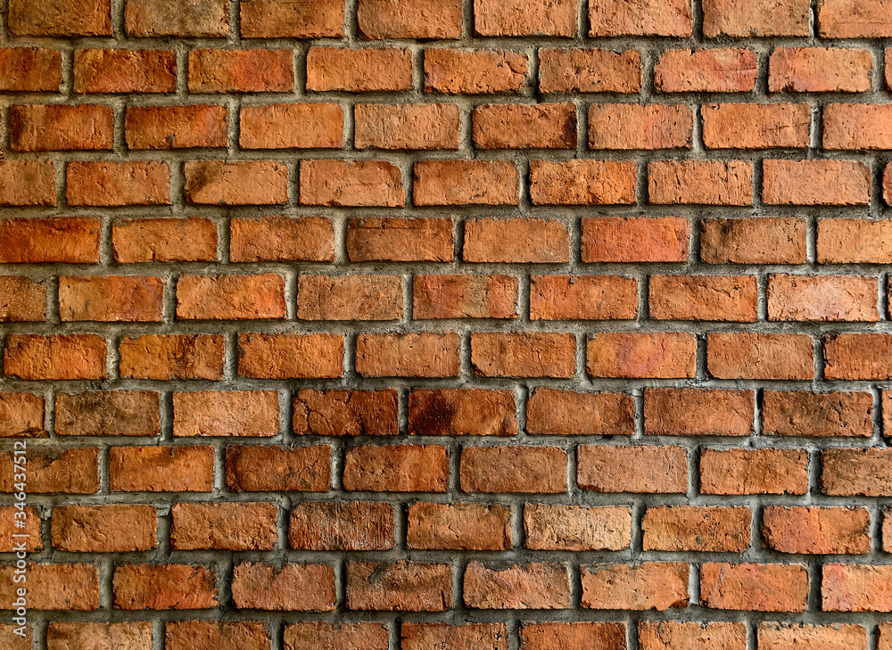Brown brick close up texture background