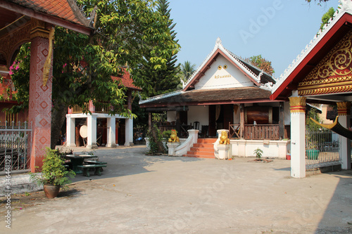 buddhist temple  Wat Sensoukharam  in luang prabang  laos 