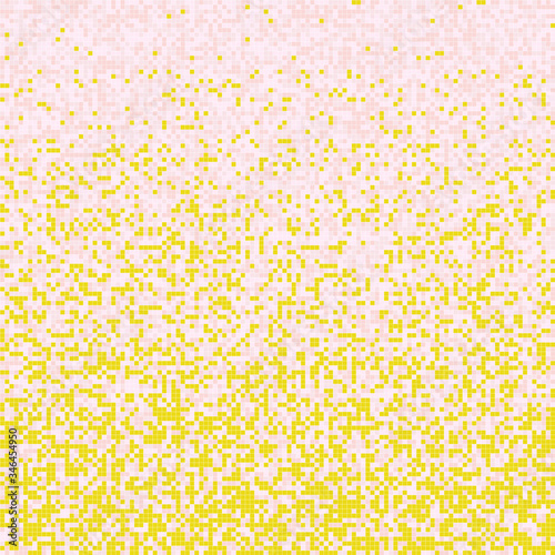 Mosaic shading blend seamless texture jpeg. Gradient from yellow to pink color. Good for 3d map 2580x2580 mm.