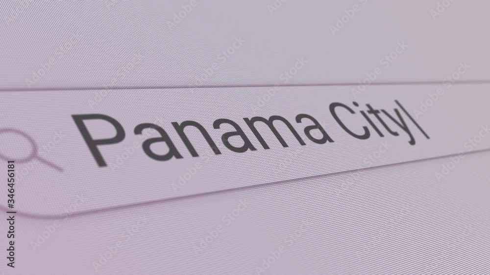 Panama City Search Bar Close Up Single Line Typing Text Box Layout Web Database Browser Engine Concept Panama City Search Bar Close Up Single Line Typing Text Box Layout Web Database Browser Engine Concept