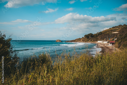 The sea of Agropoli in the bay of Trentova  Cilento  Campania  Italy.