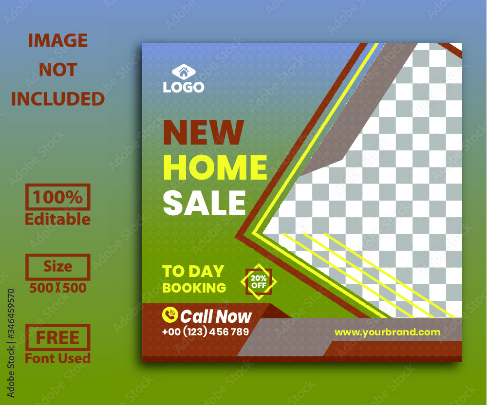 home sale banner design house for sale banner 2 Stock Vector Adobe Stock