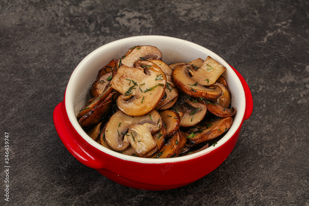 Roasted champignon with herbs and spices Roasted champignon with herbs and spices