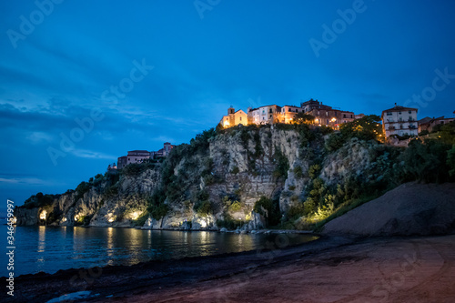 View of the promontory of Agropoli Cilento, Campania, Italy.