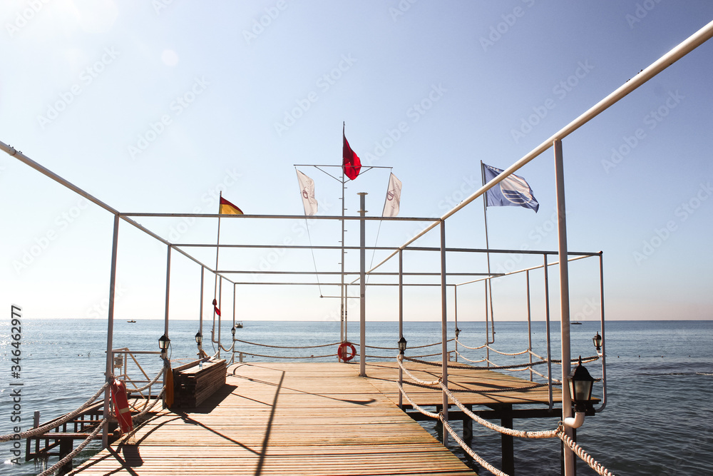 Naklejka premium pier on the sea