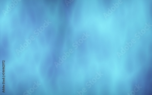 Background of abstract white color smoke isolated on blue color background. The wall of white fog. 3D illustration