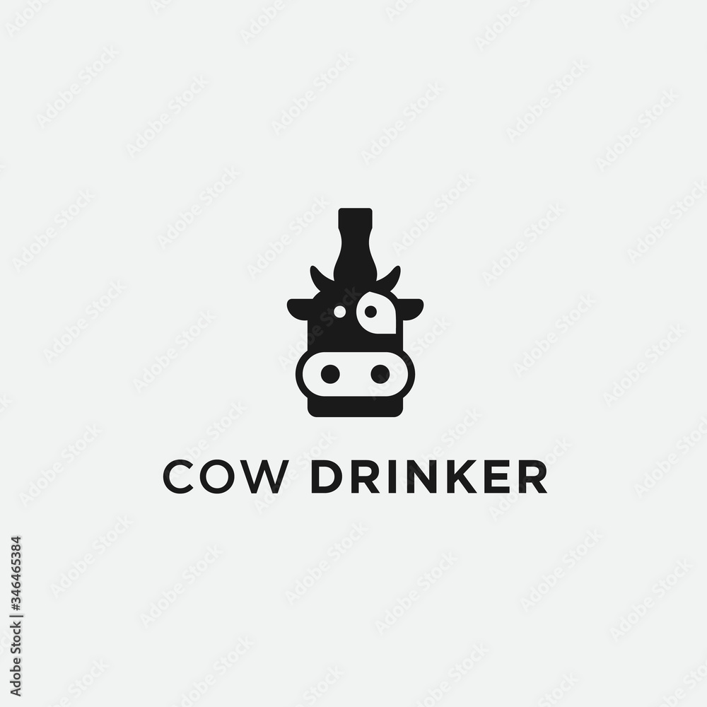 milk bottle logo / milk vector milk bottle logo / milk vector